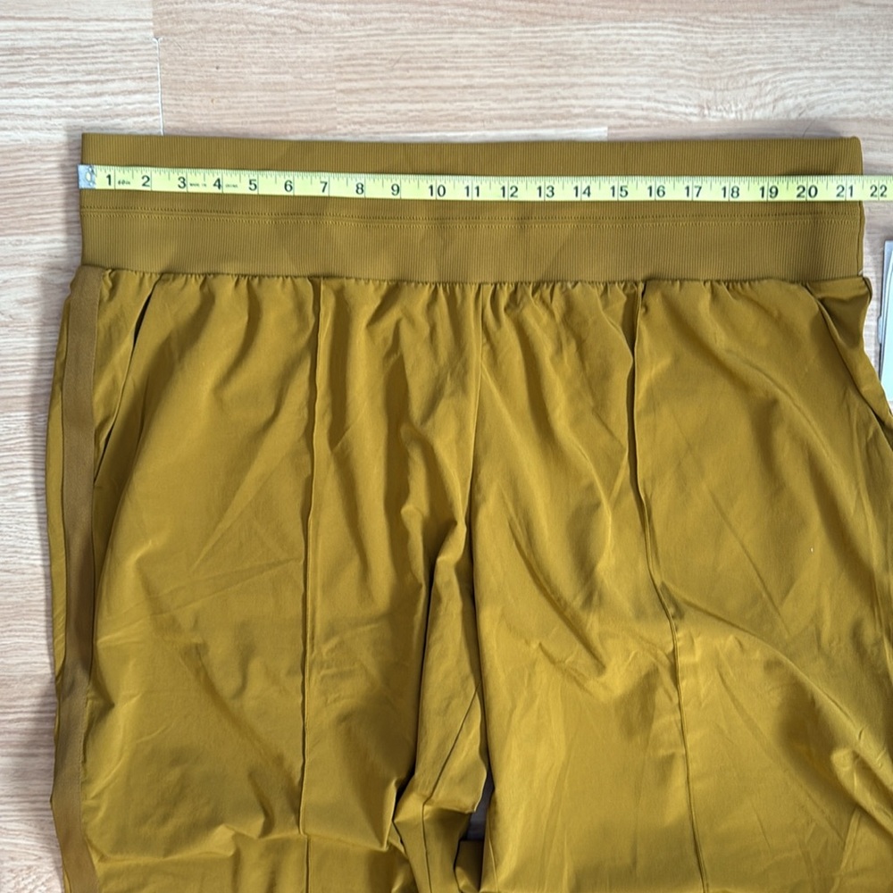 Athleta 22 Nolita Wide Leg Pant Mustard High Rise Relaxed Travel - Picture 13 of 15